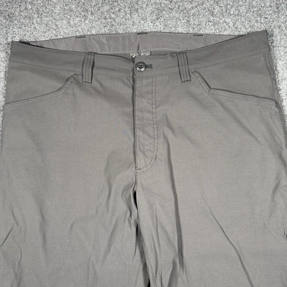 Eddie Bauer Men’s Tech Pants 38x29 Gray Nylon Spandex Stretch Hiking Outdoor
